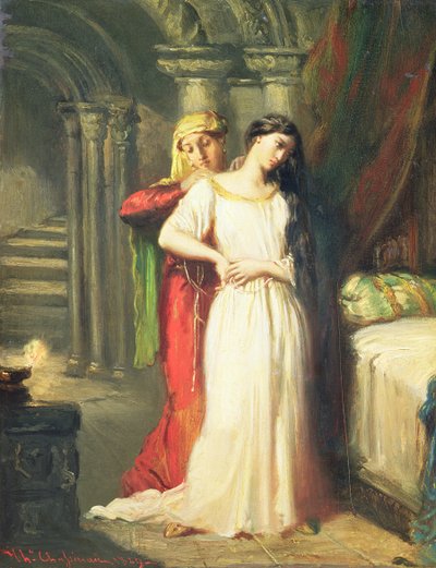 Desdemona zieht sich in ihr Bett zurück, 1849 von Théodore Chassériau